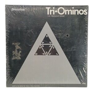 Pressman Tri-Ominos The Triangle Game Board Sealed Vintage Strategy 1968